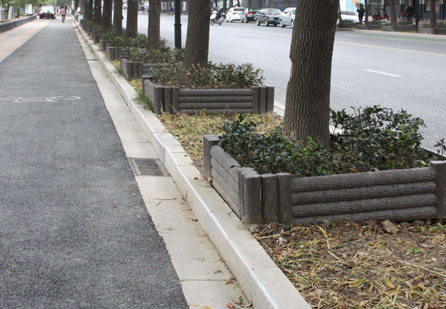山东异型芝麻白路边石型号